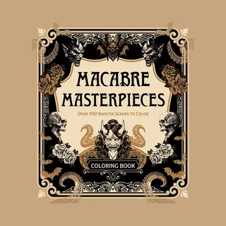 Chartwell Coloring Books- Macabre Masterpieces