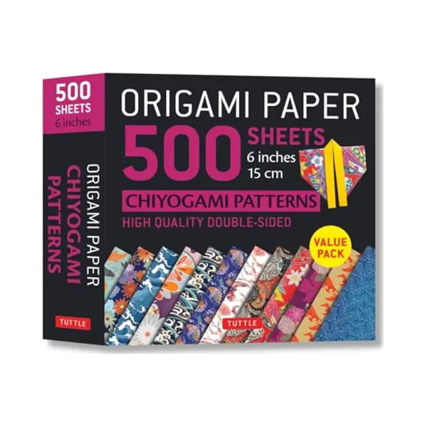 Origami Paper 500 Sheets Chiyogami Designs 6 15cm Tuttle Origami Paper Origami Sheets Printed With 12 Different Designs Instructions For 8 Sheets thumbnail