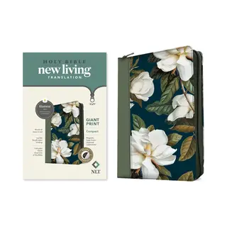 Nlt Compact Giant Print Zipper Bible, Filament Edition