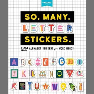 Workman Publishing So. Many. Letter Stickers., 3, 820 Alphabet Stickers For Word Nerds (So. Many. Stickers.)