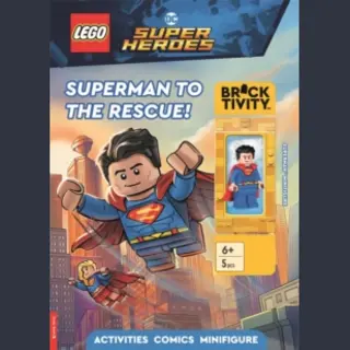 Lego® Minifigure Activity- Lego® Dc Super Heroes, Superman To The Rescue Activity Book (with Superman™ Minifigure)