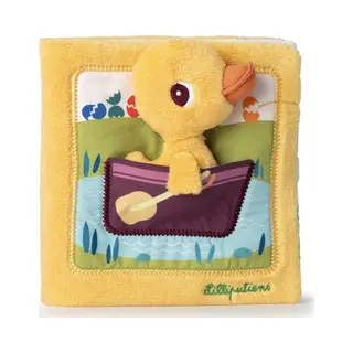 Lilliputiens - Cloth Activity Book - Farm Theme - Baby Book 12 Months - Learning Colours, Animals - Develops Touch - From 18 Months