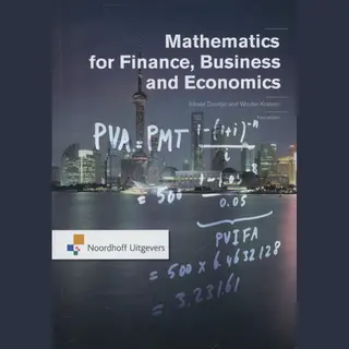 Mathematics For Finance, Business And Economics