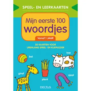 Deltas Speel En Leer Kaarten - Mijn Eerste 100 Woorden