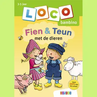 Loco Bambino Fien & Teun - Oefenboekje Voor Peuters & Kleuters - Dieren