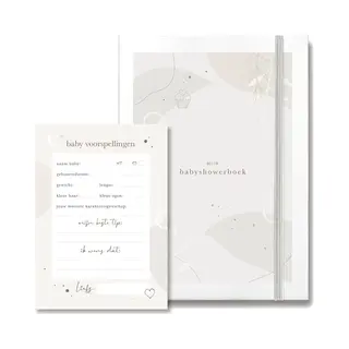 Maan Amsterdam Babyshower Boek - Eclipse - Incl 30 Babyshower Invulkaarten Om In Te Plakken