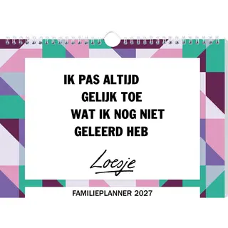 Loesje Familieplanner - 2027