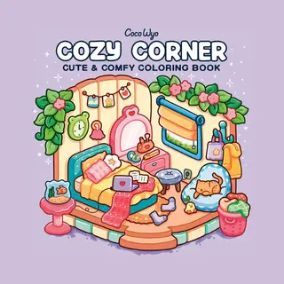 Cozy Spaces Coloring- Cozy Corner - Coco Wyo - Kleurboek Voor Volwassenen En Kinderen
